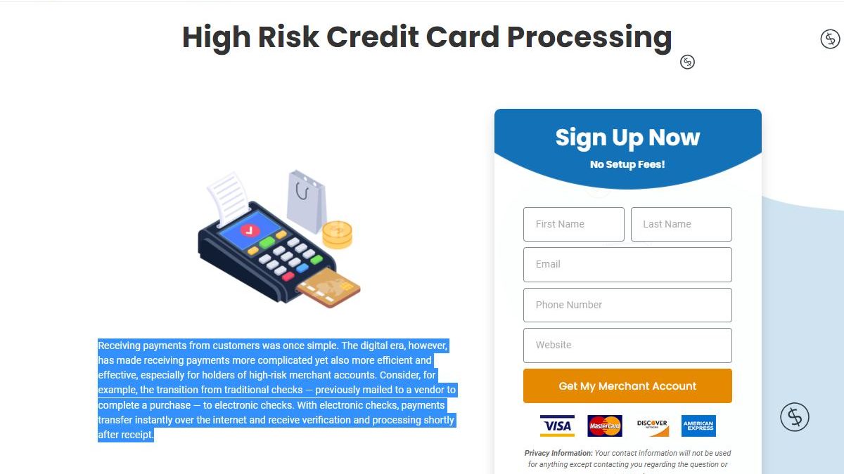 high risk credit card processing highriskpay.com