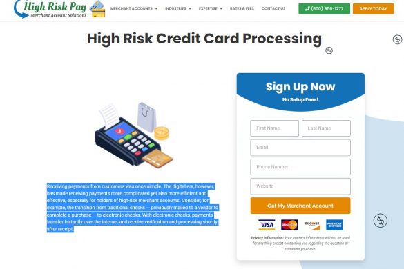 high risk credit card processing highriskpay.com