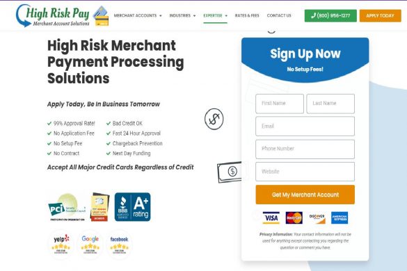 high risk merchant account highriskpay.com