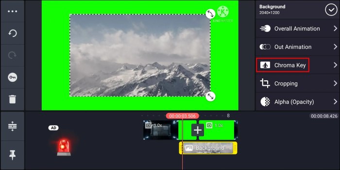 How to Enable Chroma key on Kinemaster_